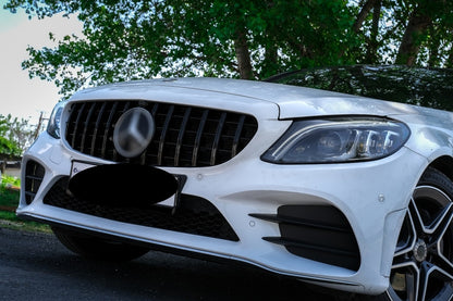 GRIGLIA ADATTA PER MERCEDES CLASSE C W205 2015-2018 NERO LUCIDO SENZA CAMERA GT
