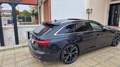 SPOILER TETTO ADATTO PER AUDI A6/S6 C8 AVANT 2018+ LOOK RS6 NERO LUCIDO