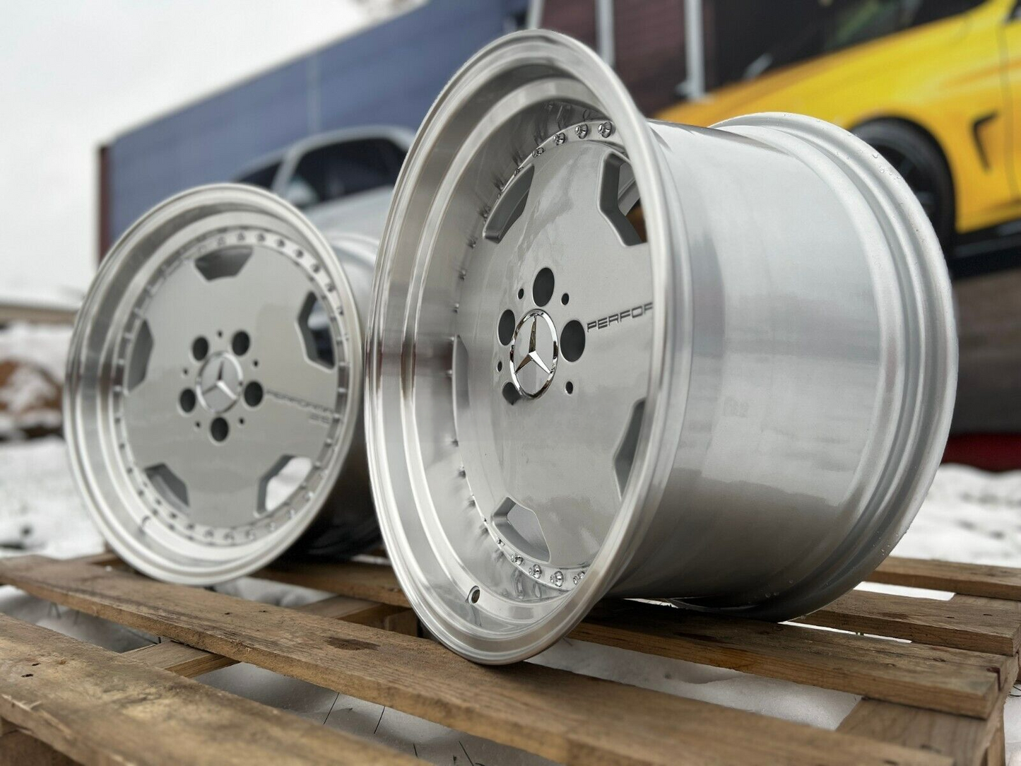 Suitable for Mercedes SL 17 inch 5x112 PERFORMA 25 AMG Monobloc Deep Dish Wheels 