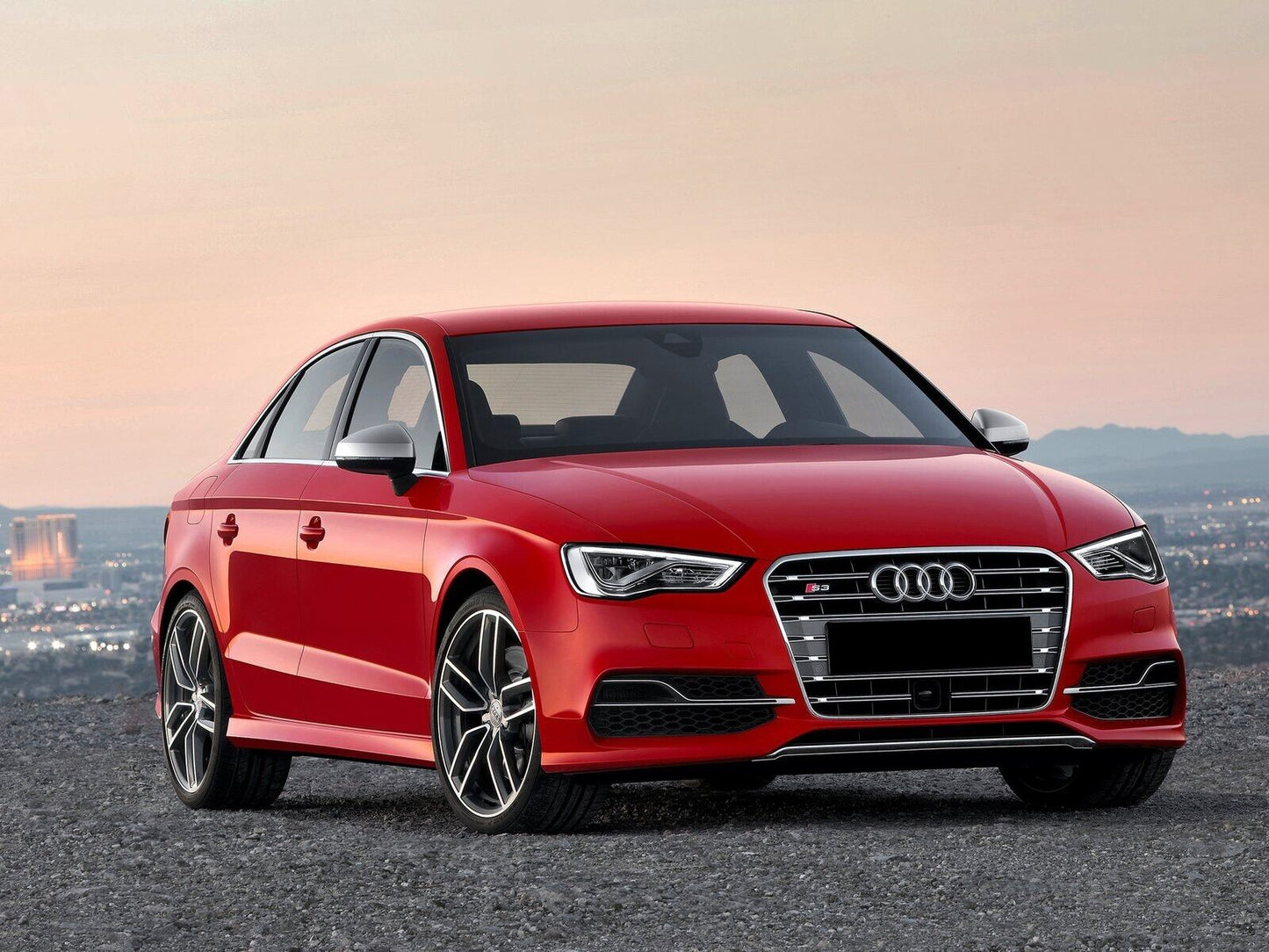 GRIGLIE FENDINEBBIA ADATTE PER AUDI A3 8V SLINE 2012-2016 LOOK S3 BAFFO CROMATO