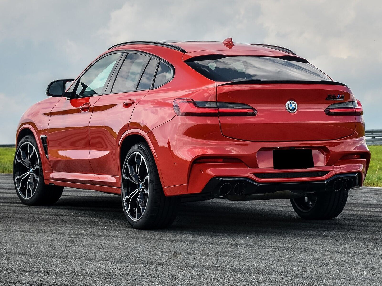 SPOILER BAGAGLIAIO ADATTO PER BMW X4 G02 2019+ LOOK M COMPETITION NERO LUCIDO