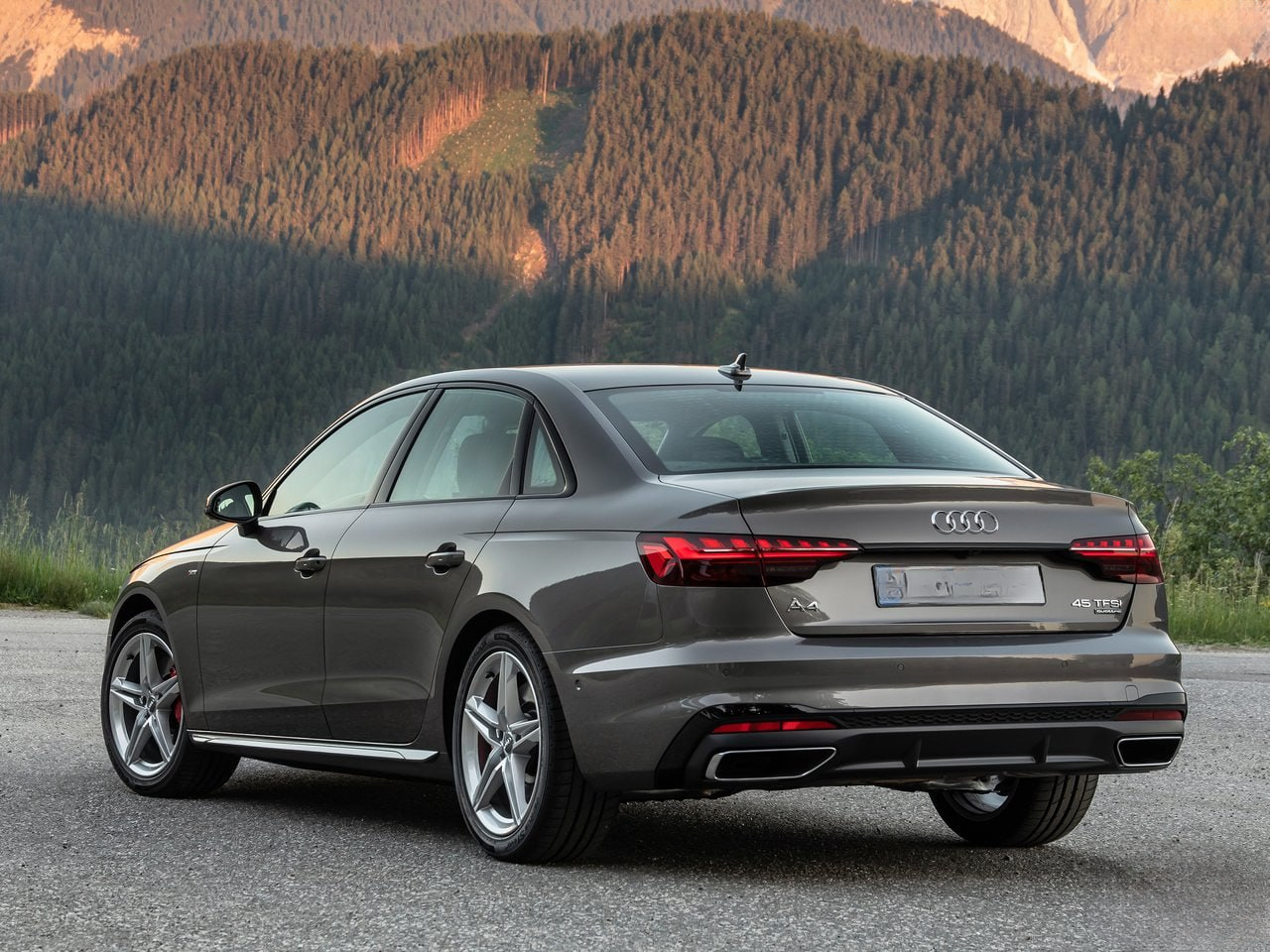 MINIGONNE LATERALI ADATTE PER AUDI A4 B9 8W AVANT BERLINA SLINE S4 LOOK GREZZO