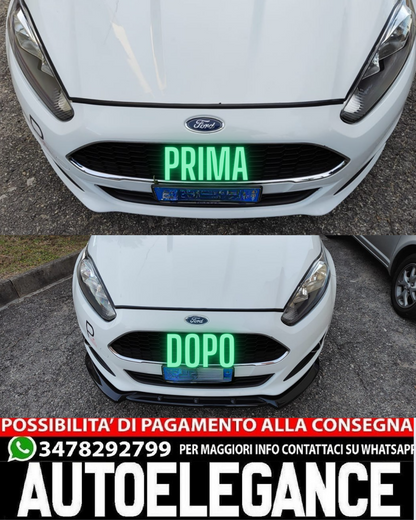 SPLITTER ADATTO PER FORD FIESTA MK7 FL 2012-2017 STANDARD LOOK NERO LUCIDO