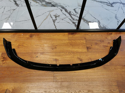 SPLITTER ADATTO PER BMW SERIE 1 F40 MSPORT LOOK NERO LUCIDO CON BAFFI