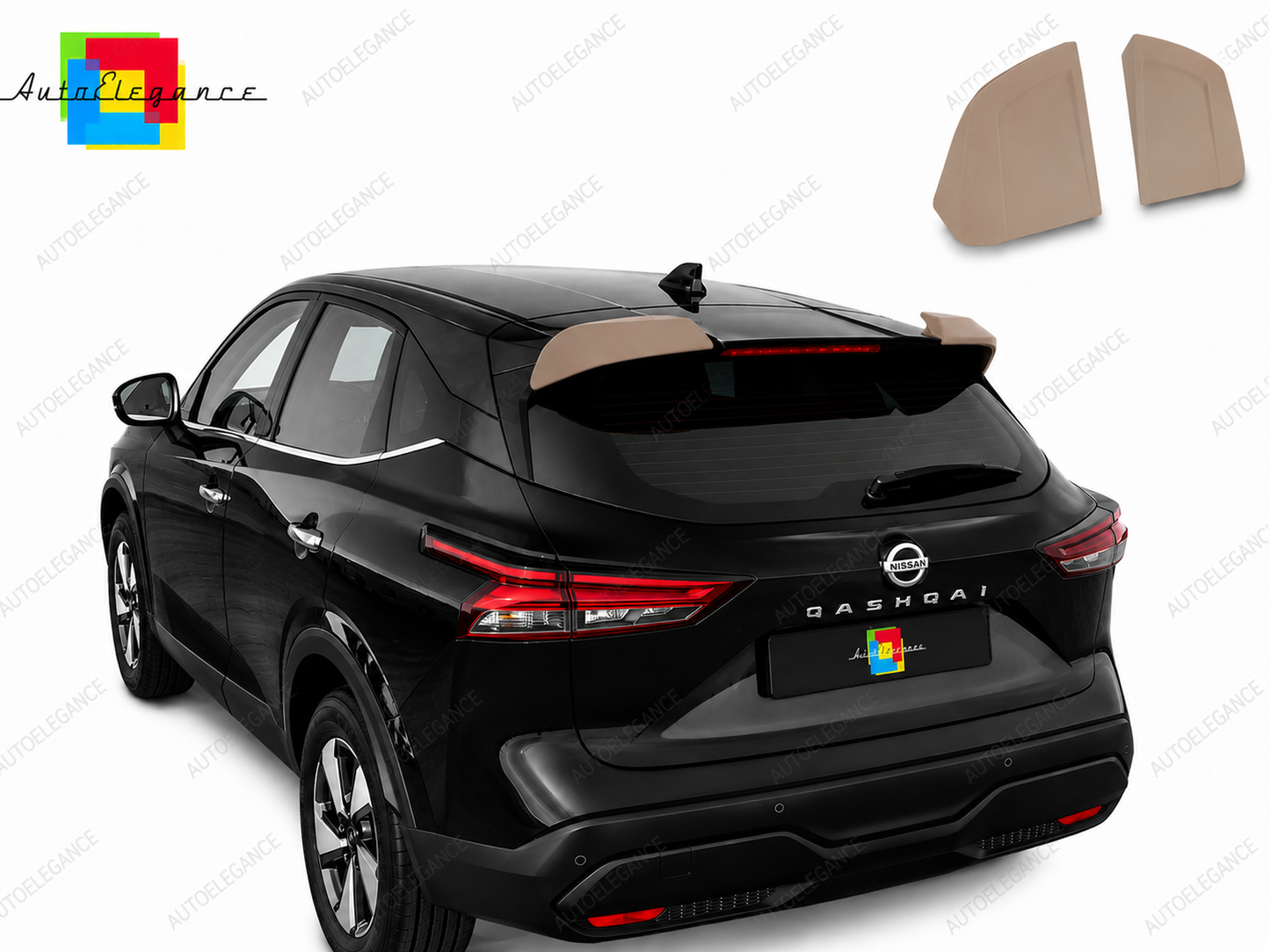 👉Spoiler Tetto Posteriore Nissan Qashqai MK3 J12 21- PU Non Verniciato👈