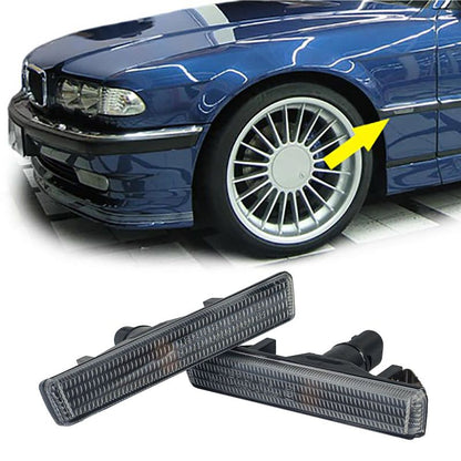 Coppia Frecce Laterali Nero Smoke BMW Serie 7 E38 1994-2001