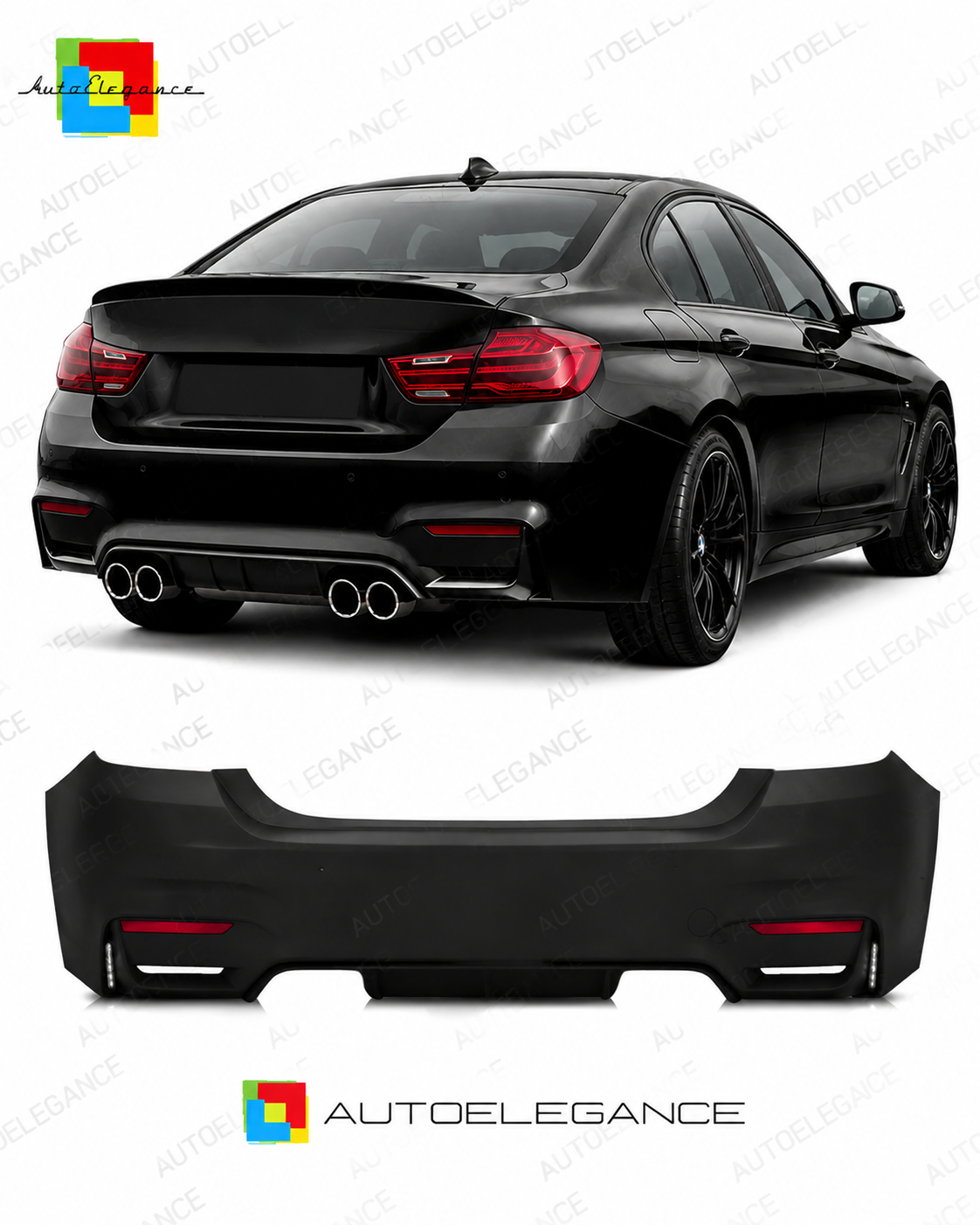 💕PARAURTI POSTERIORE BMW F32 F33 LOOK M4 💕