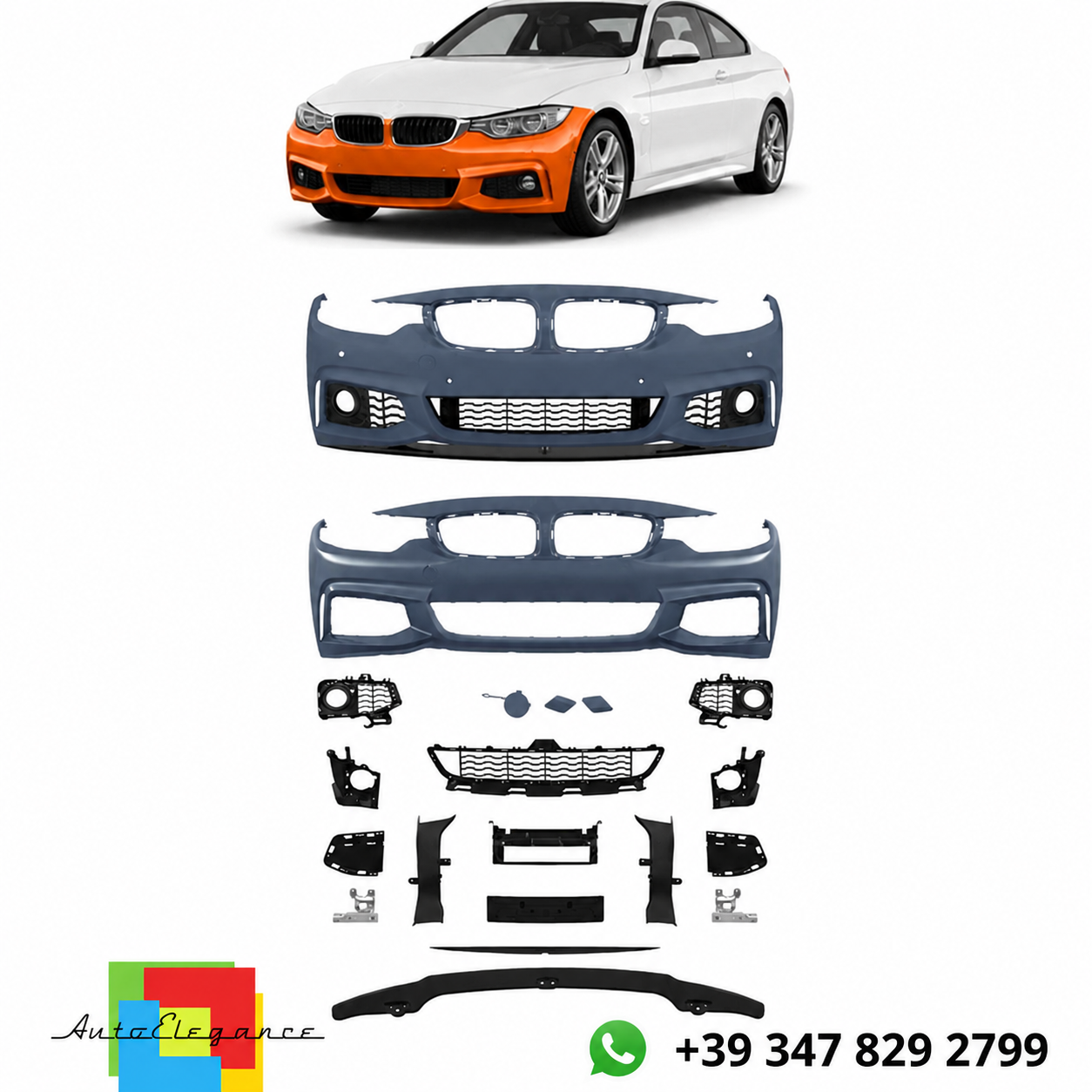 👉Paraurti Anteriore M-Tech per BMW Serie 4 F32/F33/F36 (13-21)👈