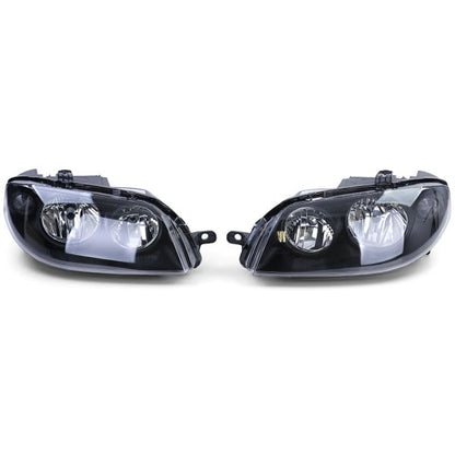Headlights Black Right Left suitable for FIAT Punto 03-05 