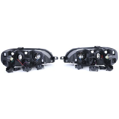Headlights Black Right Left suitable for FIAT Punto 03-05 