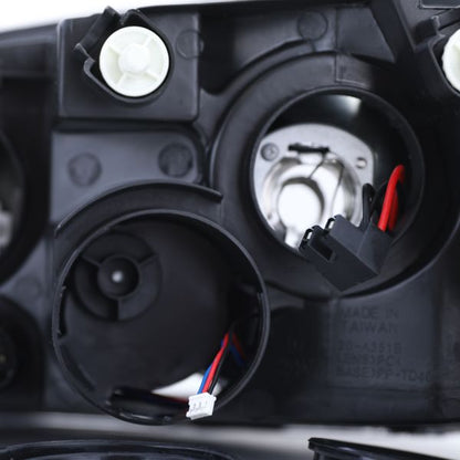 Headlights Black Right Left suitable for FIAT Punto 03-05 
