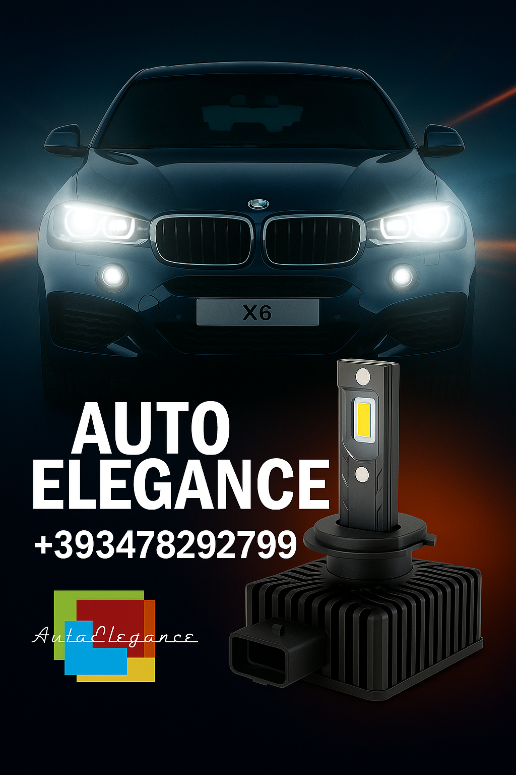 💕COPPIA LAMPADE D1S LED DA XENON A LED PER  BMW X6 E71 E72💕