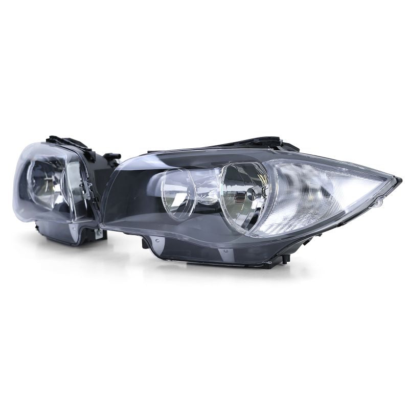 Coppia Fari Anteriori H7/H7 Neri per BMW Serie 1 E81 E82 E87 E88 (dal 2004)