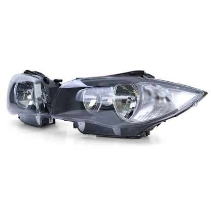 Coppia Fari Anteriori H7/H7 Neri per BMW Serie 1 E81 E82 E87 E88 (dal 2004)
