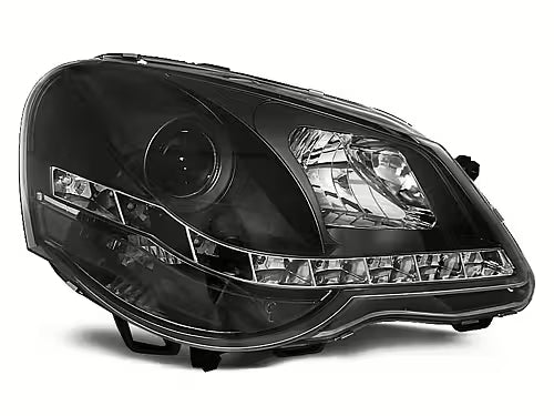 💫ART.6521 LPVWA6 FARI DAYLIGHT NERI per VW POLO 9N3 2005-2009💫
