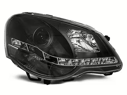 💫ART.6521 LPVWA6 FARI DAYLIGHT NERI per VW POLO 9N3 2005-2009💫
