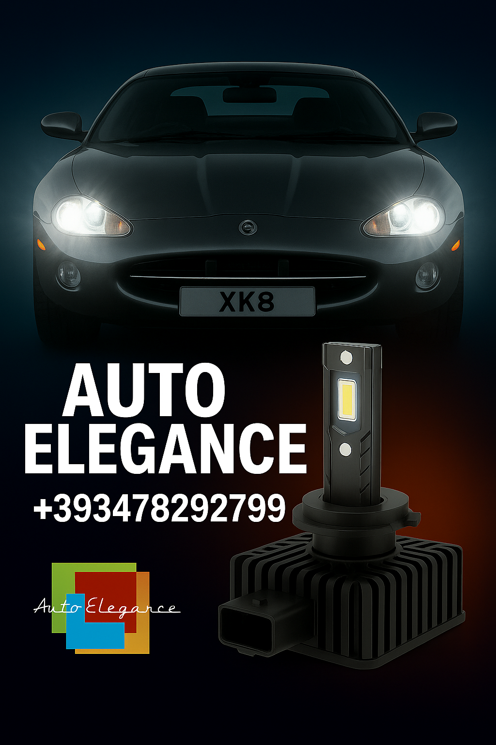 💕COPPIA LAMPADE D1S LED DA XENON A LED PER JAGUAR XK8💕