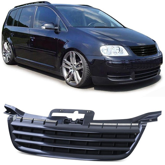 Griglia Anteriore Nera Senza Logo per VW Touran 1T e VW Caddy III