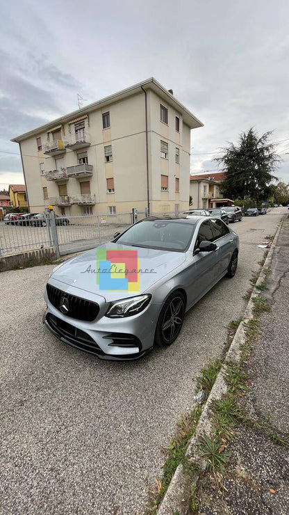 SPLITTER SUITABLE FOR MERCEDES E-CLASS W213 AMG E63 2016-2020 GLOSSY BLACK LOOK