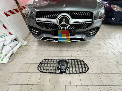 GRIGLIA ADATTA PER MERCEDES GLE W167 2019+ LOOK AMG PROFILI CROMATI GT