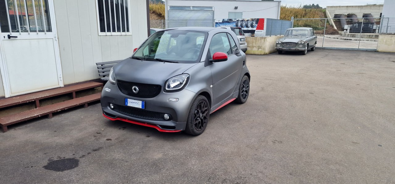 SOTTO PARAURTI ADATTO PER SMART 453 ABS LOOK BRABUS DESIGN GREZZO