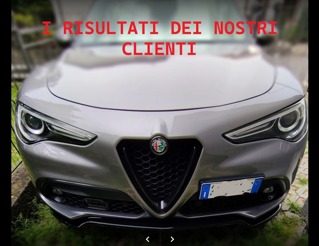 SPLITTER ADATTO PER ALFA ROMEO STELVIO LOOK NERO LUCIDO DESIGN SPORTIVO