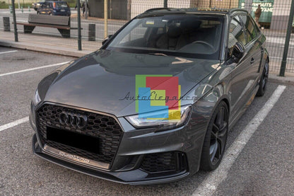 PARAURTI ANTERIORE ADATTO PER AUDI A3 8V 2017-2020 HATCHBACK LOOK RS3