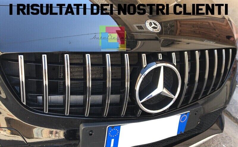 GRIGLIA ADATTA PER MERCEDES CLASSE A W176 2015-2018 LOOK CROMATA DESIGN SPORTIVO