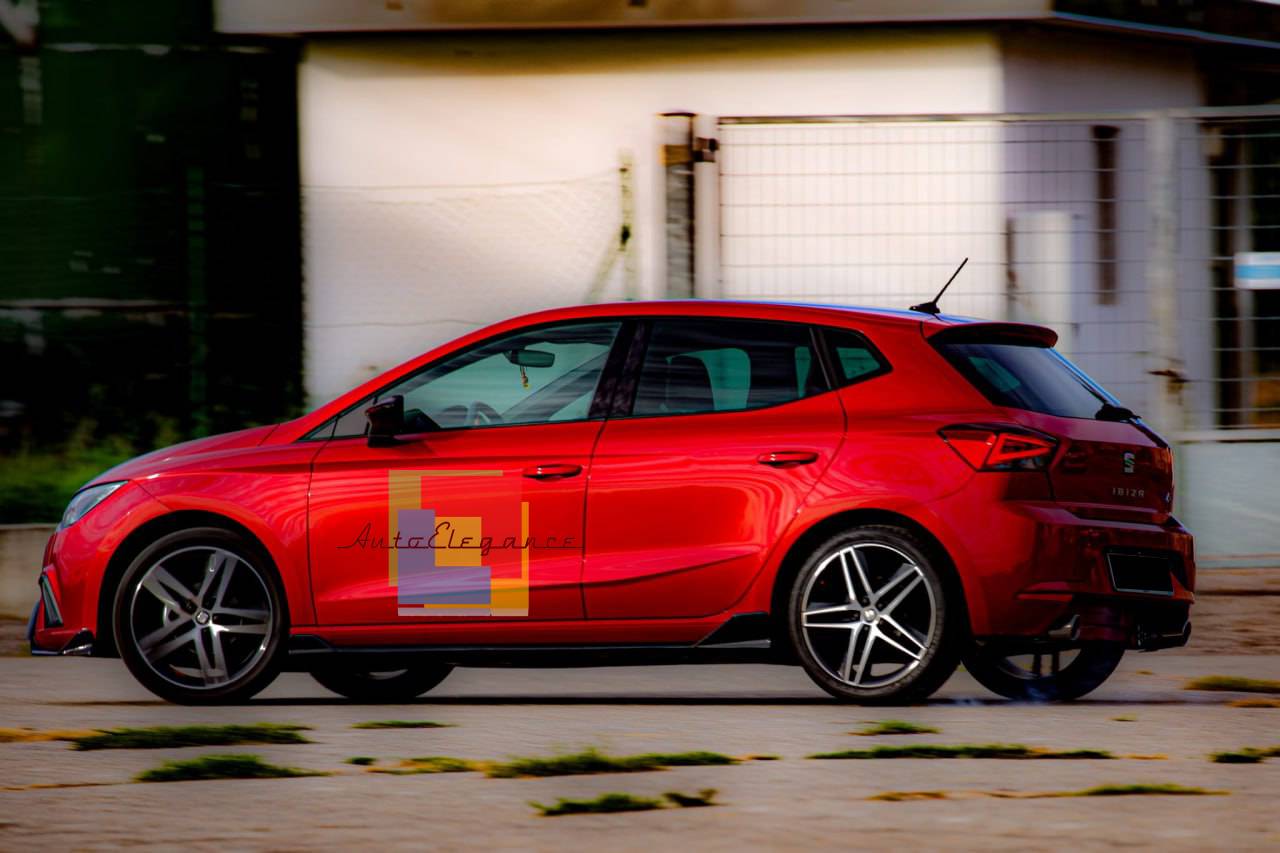 SOTTO MINIGONNE ADATTE PER SEAT IBIZA 6J IBIZA 6F IBIZA KJ 08-21 NERO LUCIDO