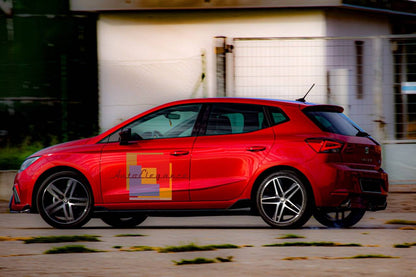 SOTTO MINIGONNE ADATTE PER SEAT IBIZA 6J IBIZA 6F IBIZA KJ 08-21 NERO LUCIDO