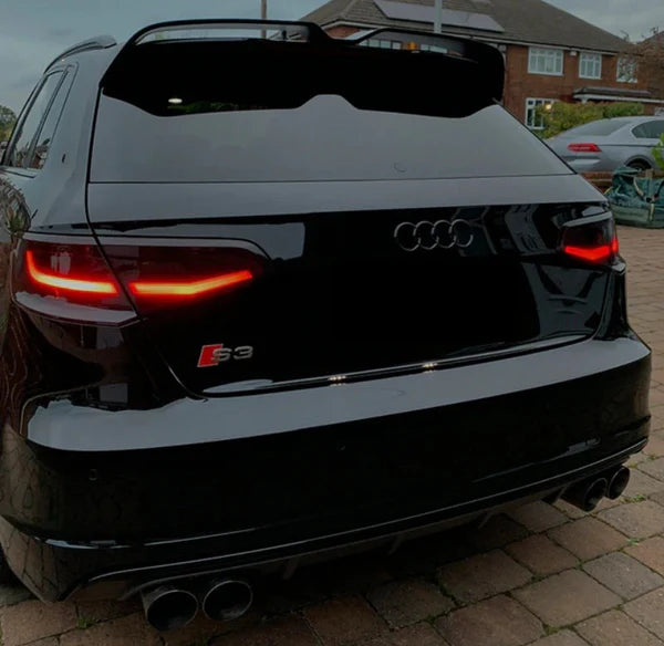 🔥SPOILER SUITABLE FOR AUDI A3 8V 2012-2020 SPORTBACK SPORTY LOOK GLOSSY BLACK🔥 