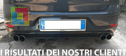 DIFFUSORE SOTTO PARAURTI VW GOLF VII 7.5 2016+ ESTRATTORE POSTERIORE R20