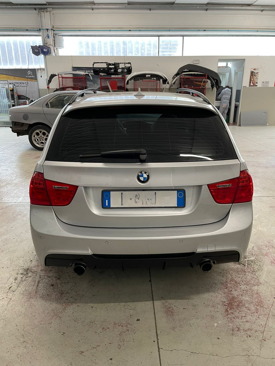 DIFFUSEUR ADAPTÉ POUR BMW SÉRIE 3 E90 E91 2005-2012 MSPORT 1+1 LOOK NOIR MAT