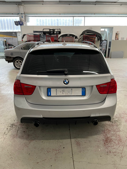 DIFFUSEUR ADAPTÉ POUR BMW SÉRIE 3 E90 E91 2005-2012 MSPORT 1+1 LOOK NOIR MAT