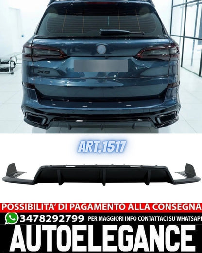 DIFFUSER SUITABLE FOR BMW X5 G05 2018-2022 MSPORT LOOK GLOSS BLACK