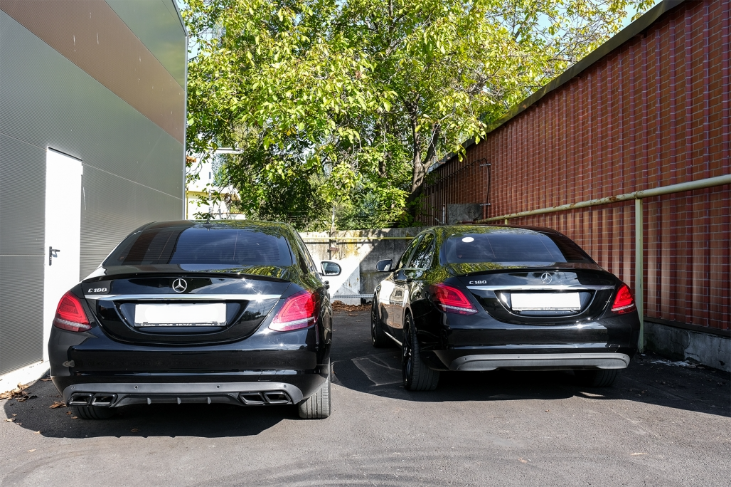 SPOILER BAGAGLIAIO ADATTO PER MERCEDES CLASSE C BERLINA W205 LOOK NERO LUCIDO