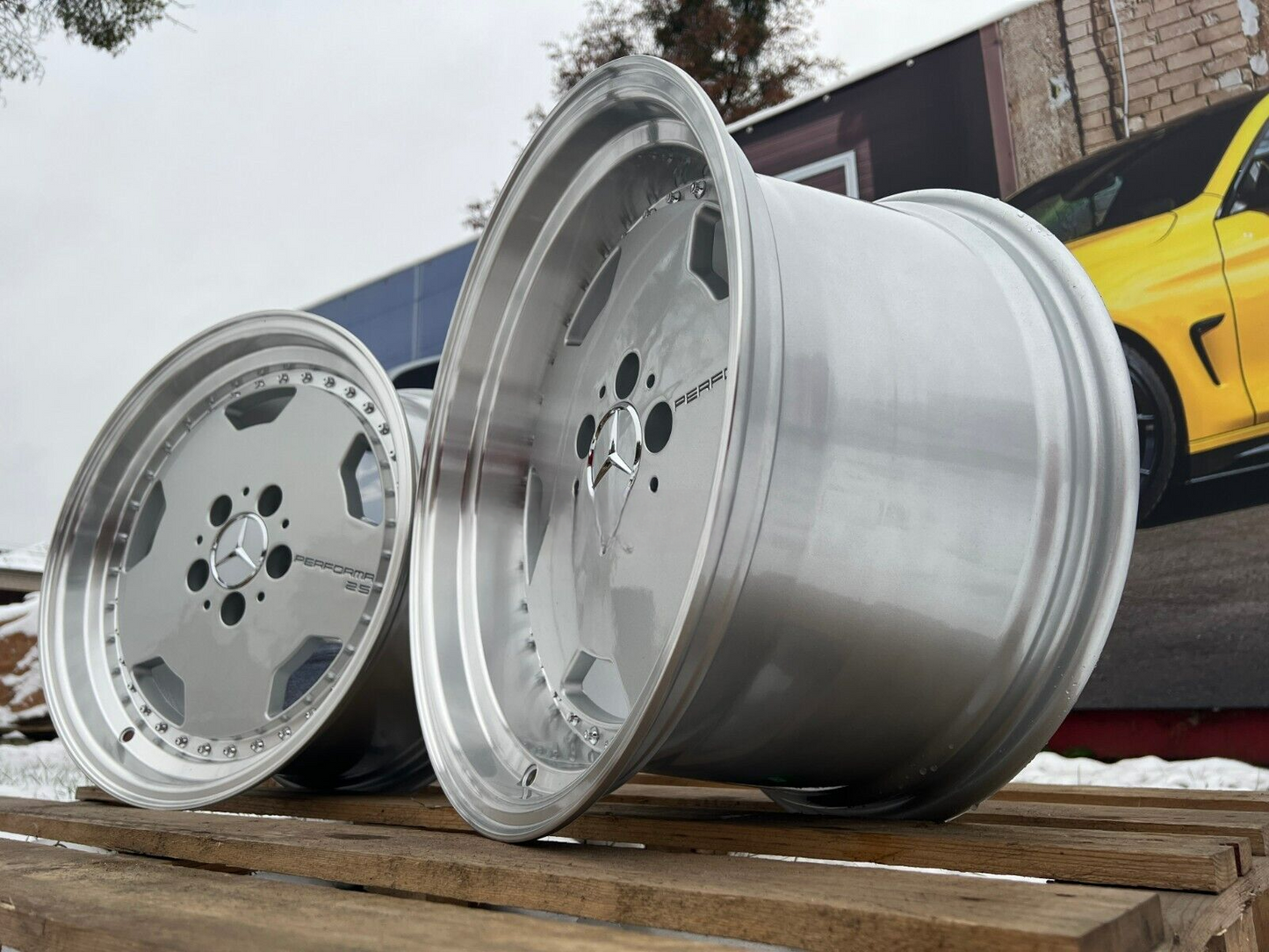 Suitable for Mercedes SL 17 inch 5x112 PERFORMA 25 AMG Monobloc Deep Dish Wheels 