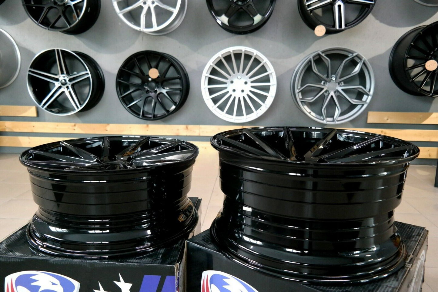 ADATTO per BMW 3 E46 E90 Lega Concavo Cerchi 18 inch 5x120 Nero cvt Stile Ruote