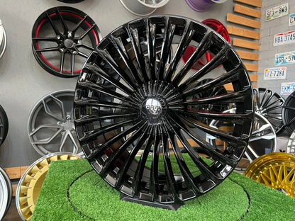 ADATTO per Mercedes Benz E S Classe 20 inch 5X112 Lusso maybach style Nero Ruote