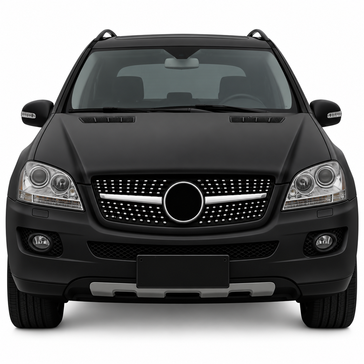 👉Griglia diamante per Mercedes Classe ML (W164) Facelift 09-11 Nera👈