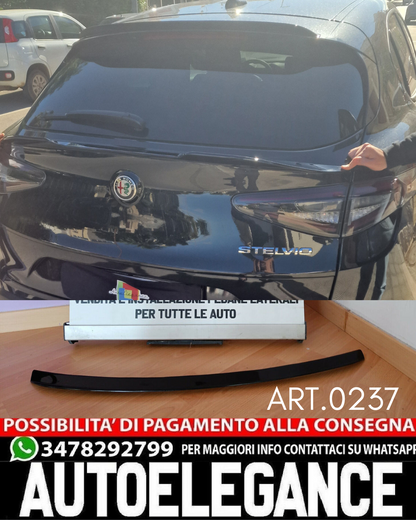 ALA AGGIUNTIVA ADATTA PER ALFA ROMEO STELVIO 2016-2022 ABS LOOK NERO LUCIDO