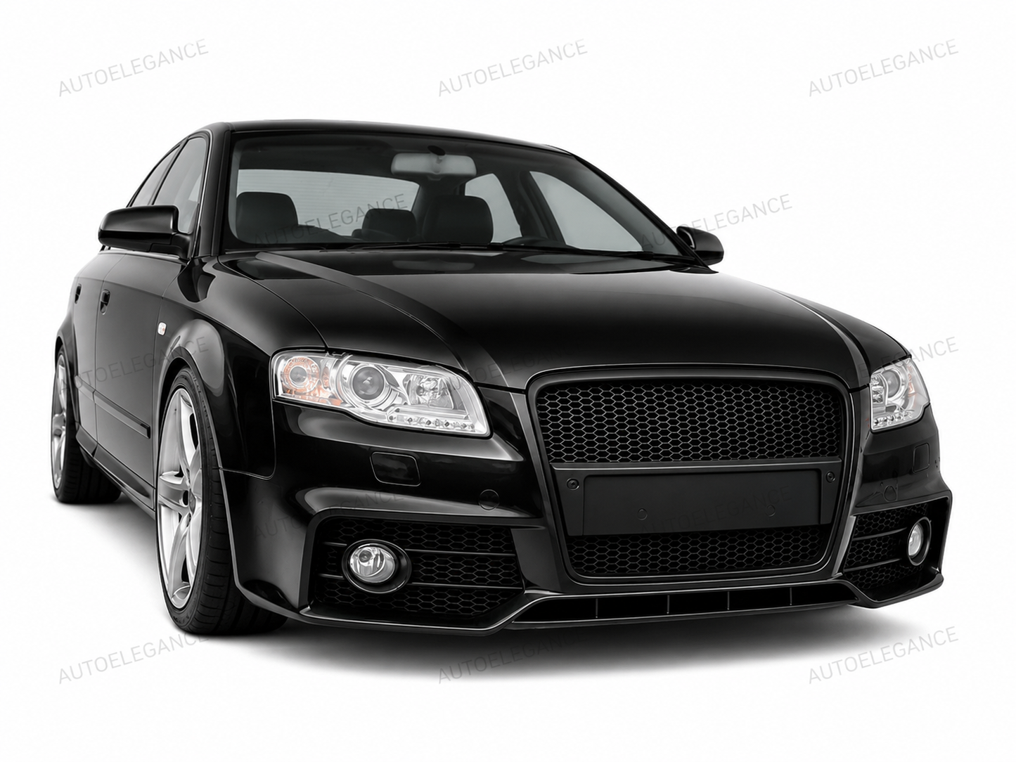 💫ART.10323 PARAURTI ANTERIORE 'SPORT' CHROMO NERO PER AUDI A4 04-08💫