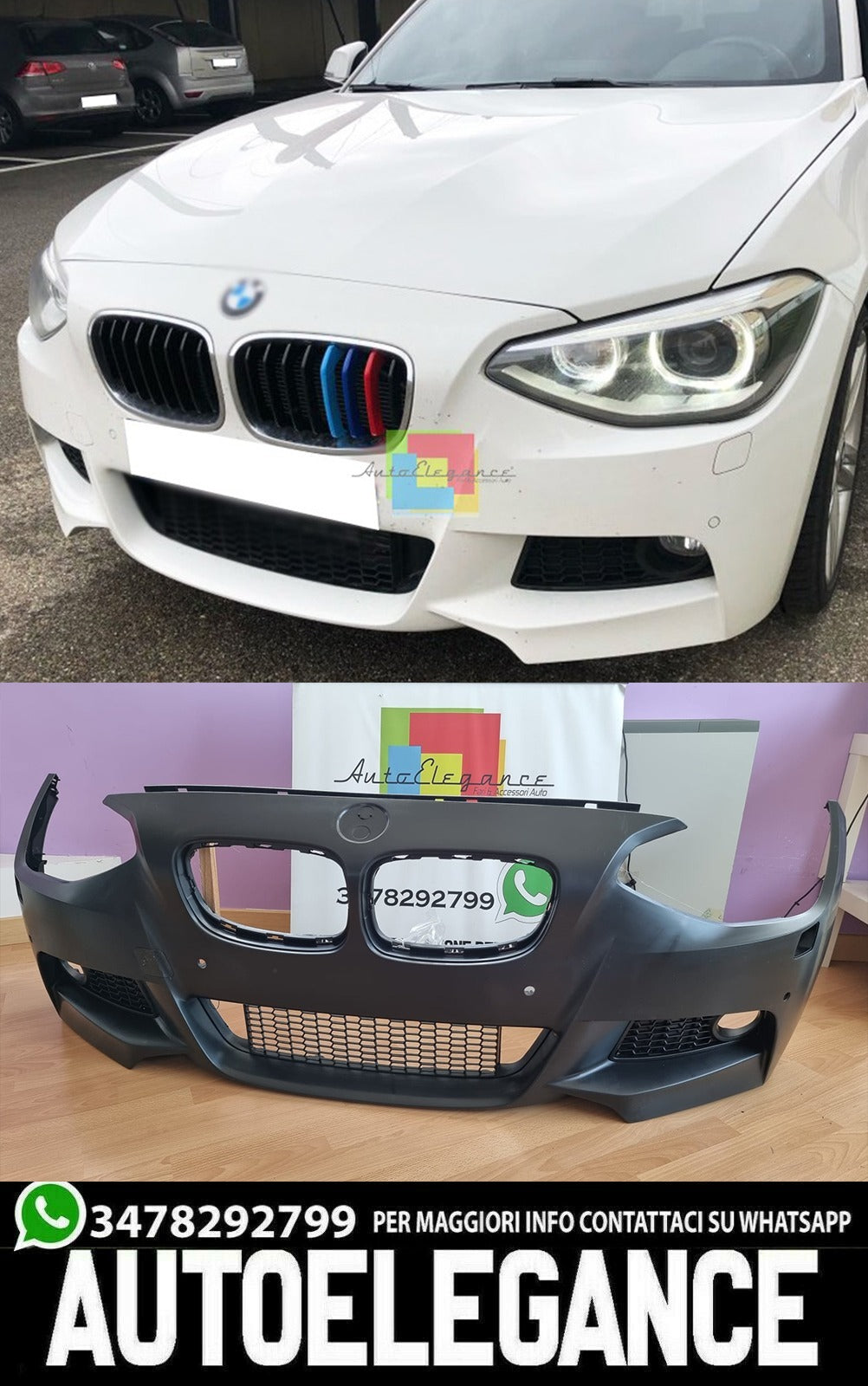 Carrozzeria completa adatta per BMW Serie 1 F20 (2011-2014) M-Technik Design AUTOELEGANCERICAMBI