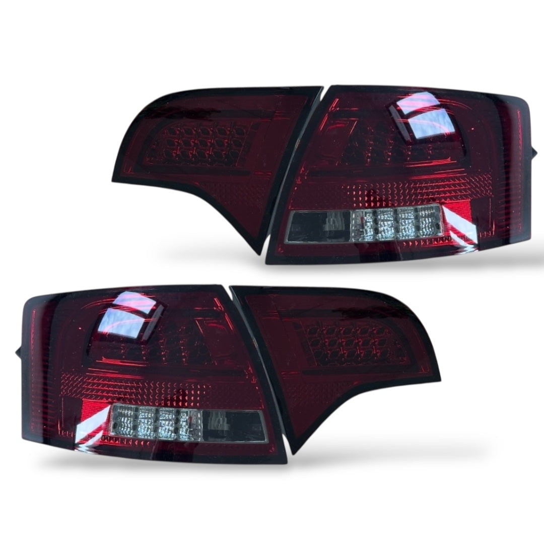 💕ART.10074 FARI POSTERIORI AUDI A4 B7 AVANT 2004-2008 LED ROSSO SCURO💕
