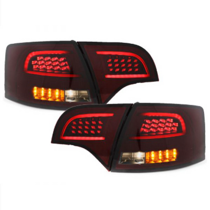 💕ART.10074 FARI POSTERIORI AUDI A4 B7 AVANT 2004-2008 LED ROSSO SCURO💕