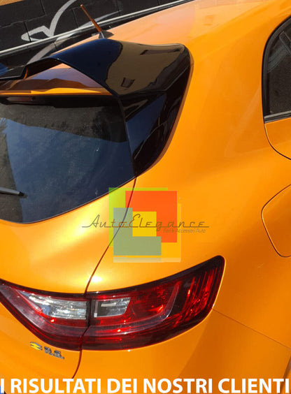 💎SPOILER TETTO ADATTO PER RENAULT MEGANE 4 IV STANDARD LOOK RS NERO LUCIDO💎