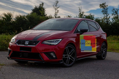SPLITTER 3 PEZZI ADATTO PER SEAT IBIZA 5 6J FR 2017+ LOOK NERO LUCIDO