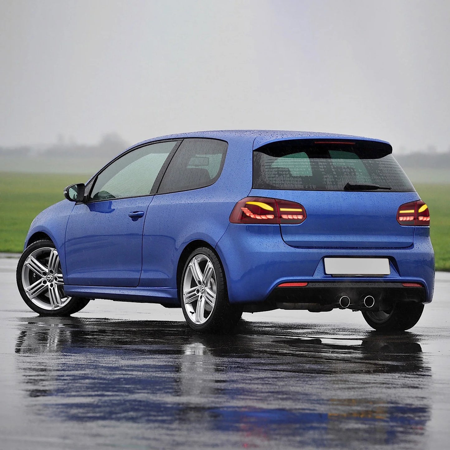 Gruppo luci posteriori sequenziali OLED completo compatibile per Volkswagen Golf 6 MK6 2008-2014