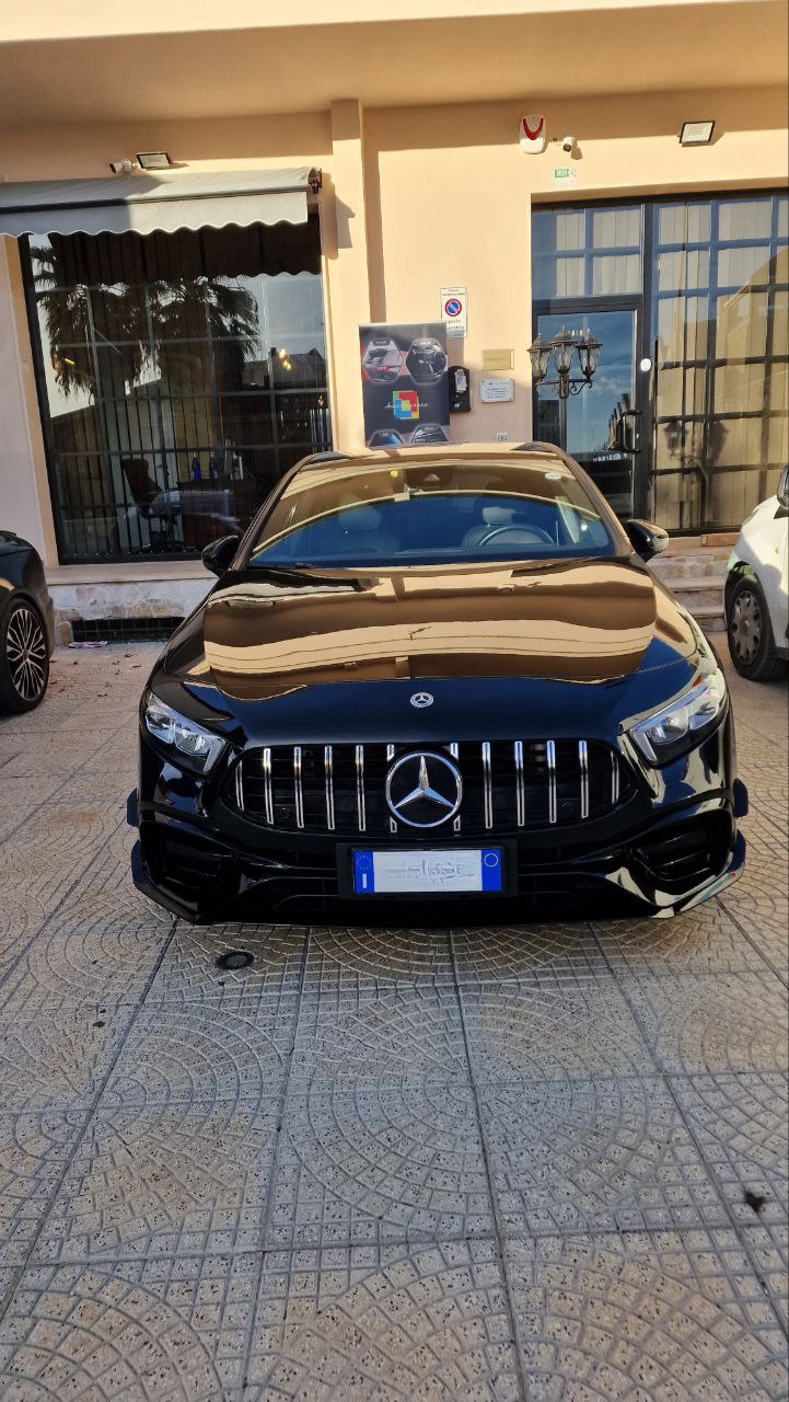 💎LAMA ADATTA MERCEDES CLASSE A W177 SPLITTER SOTTO PARAURTI ANTERIORE NERO💎