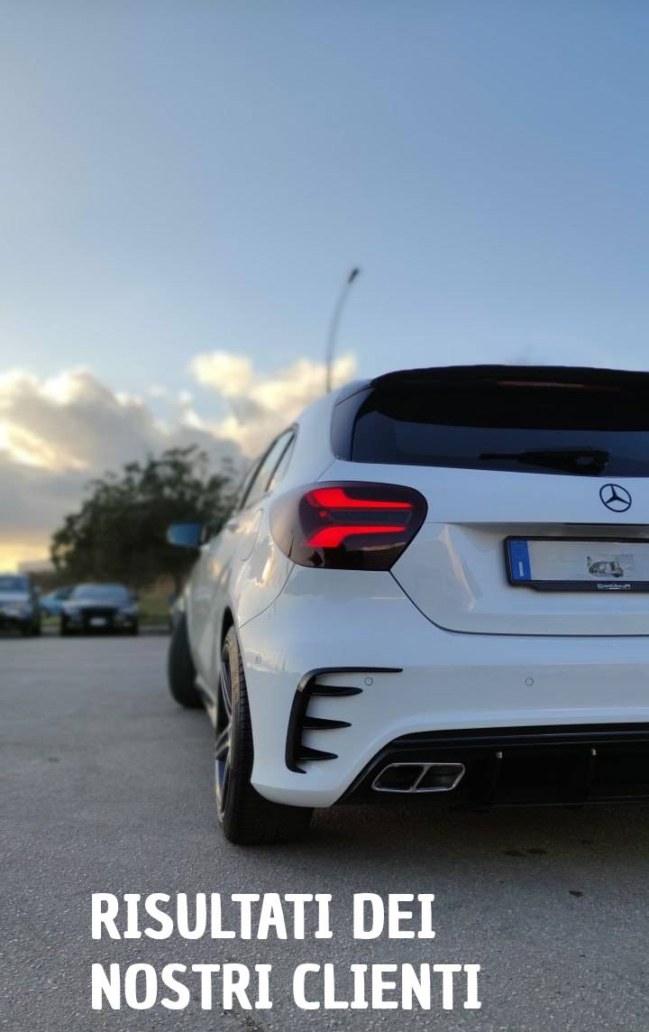 PARAURTI POSTERIORE ADATTO PER MERCEDES CLASSE A W176 2012-2018 LOOK AMG